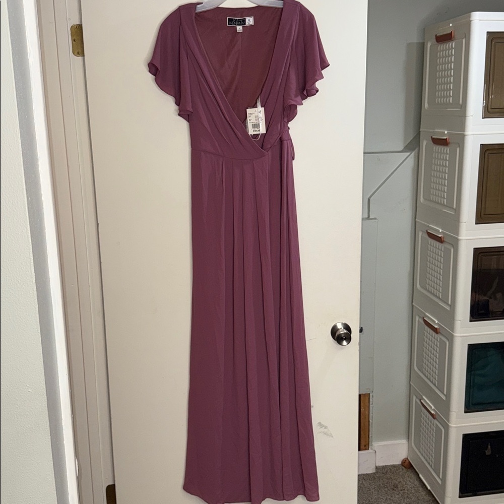 Celebrate It Chic Plum Maxi Dress - Picture 3 of 3